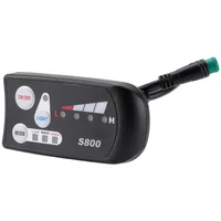 Panneau de commande de compteur LCD LED pour vélo électrique 36v 48v S800, affichage pour contrôleur de vélo électrique, connecteur étanche à 5 broches 5