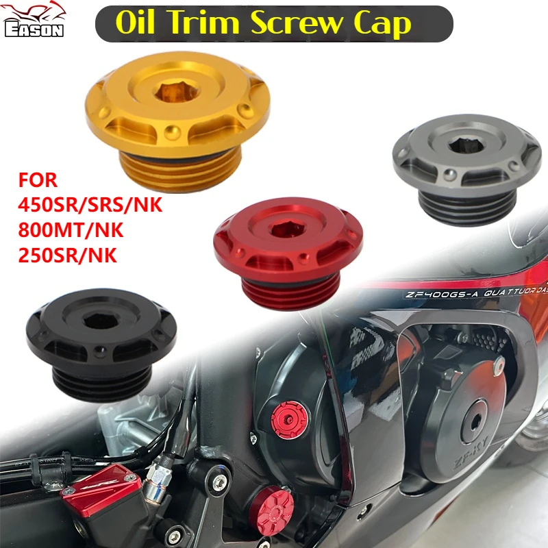 

FOR CFMOTO modified engine oil dipstick decorative screw cap 450SR/SRS/NK 800MT/NK250SR/NK universal motorcycle accessories