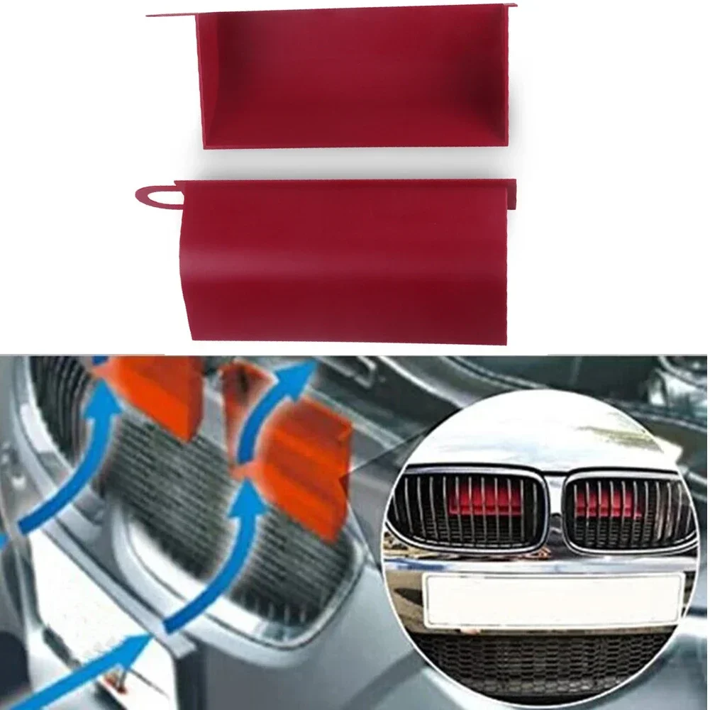 Car Accessories Air Scoops Front Grille To The Filter Red 2pcs/pair Air Cold Intake Dynamic For BMW For BMW E90 91 E92 E93