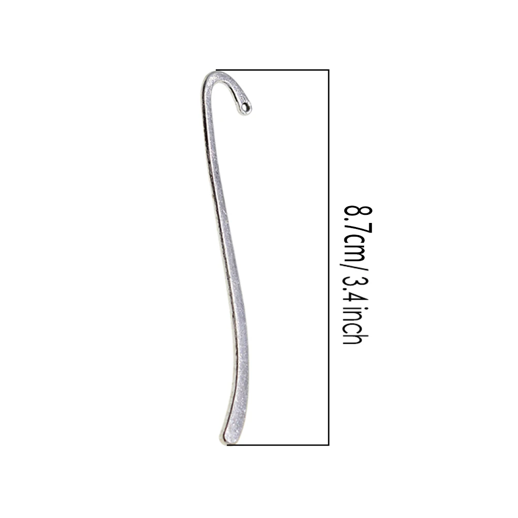 Hook Bookmark Zinc Alloy Jewelry Making Bookmarks Home Office Decor Collection Hairpin DIY 24 Pieces