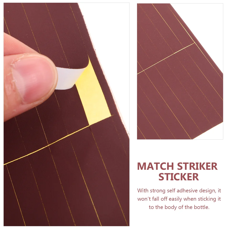 Streichholz Aufkleber Set - 200 Stück Selbstklebende Zündpapiere Für Camping & DIY