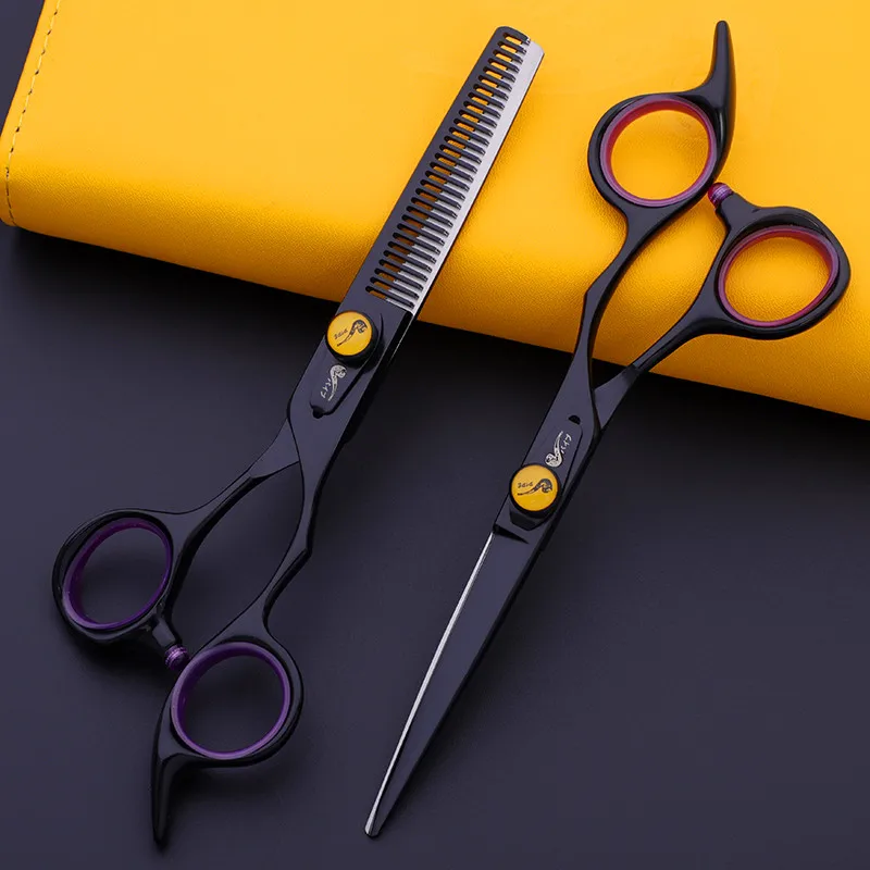 Description Picture 5 of itemPipe Professional Barber And Hair Scissors Set 5.5 Inch Hairdresser Flat Tooth Scissors With Thin Bangs