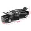 1:24 Aurus Motors Aurus Senat Russia Presidential Car Alloy Car Model Sound and Light Children's Toy Collectibles Birthday gift 5