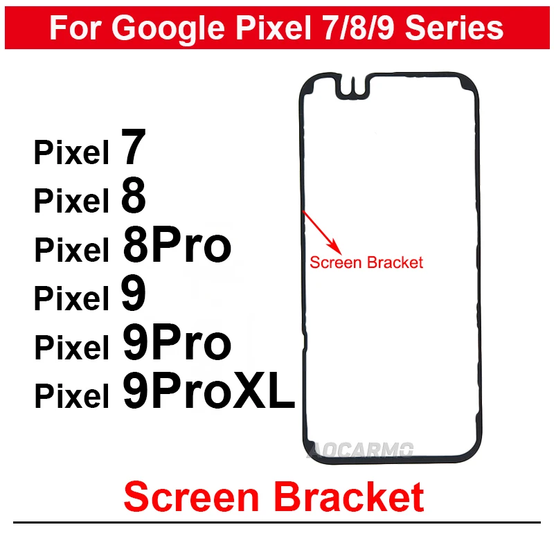 Google Pixel 8 8Pro 9Pro XL 7Pro 7 전면 스크린 스탠드 중간 베젤 프레임 LCD 디스플레이 브래킷 플라스틱 홀더 교체 부품