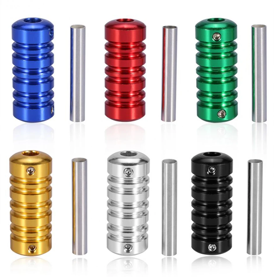 Aluminum Alloy Tattoo Grip 6 Colors Lightweight Tattoo Handle Grips Tube For Tattoo Gun Machine Supplies Accesories