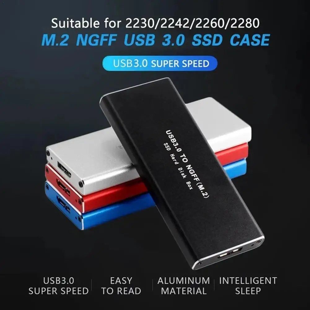 Custodia Per Unità A Stato Solido M2 A Microb Ad Alta Velocità Ngff Hard Disk Sata Revisione 30 M2 B-Key Hard Disk Enclosure