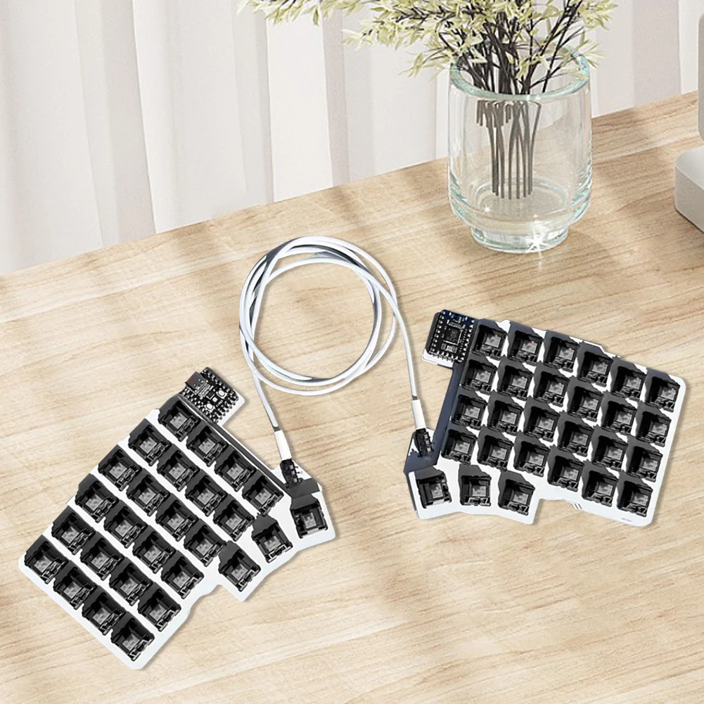 Silakka54 Split Keyboards QMK/VIAL Hot Swap Support Wired Keyboard RP2040zero Ergonomics Keypad PC Gamer Accessories Customized