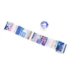 Korean Ins Cute PET Flash Film Decoration Adhesive Tape Planner Handbook DIY Scrapbooking Journal Collage Material Stickers Gift 5