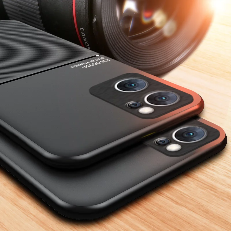 Silicone Magnetic Holder Plate Soft Leather Phone Case