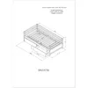 Twin Daybed with 2 Storage Drawers, Wooden Twin Size Daybed Frame, Dual-Use Daybed Sofa Kids Bed for Living Room,Children Room 5