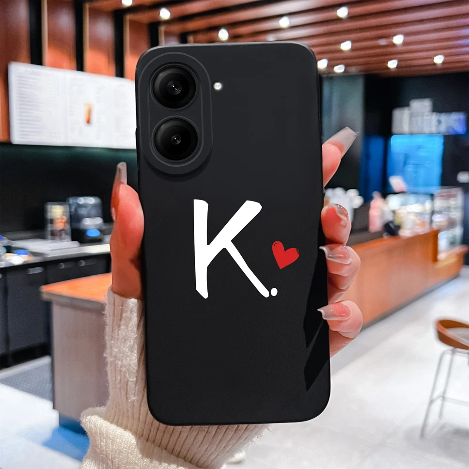 Love Letter Simple Style Shockproof Silicone Bumper Case with Camera Protection