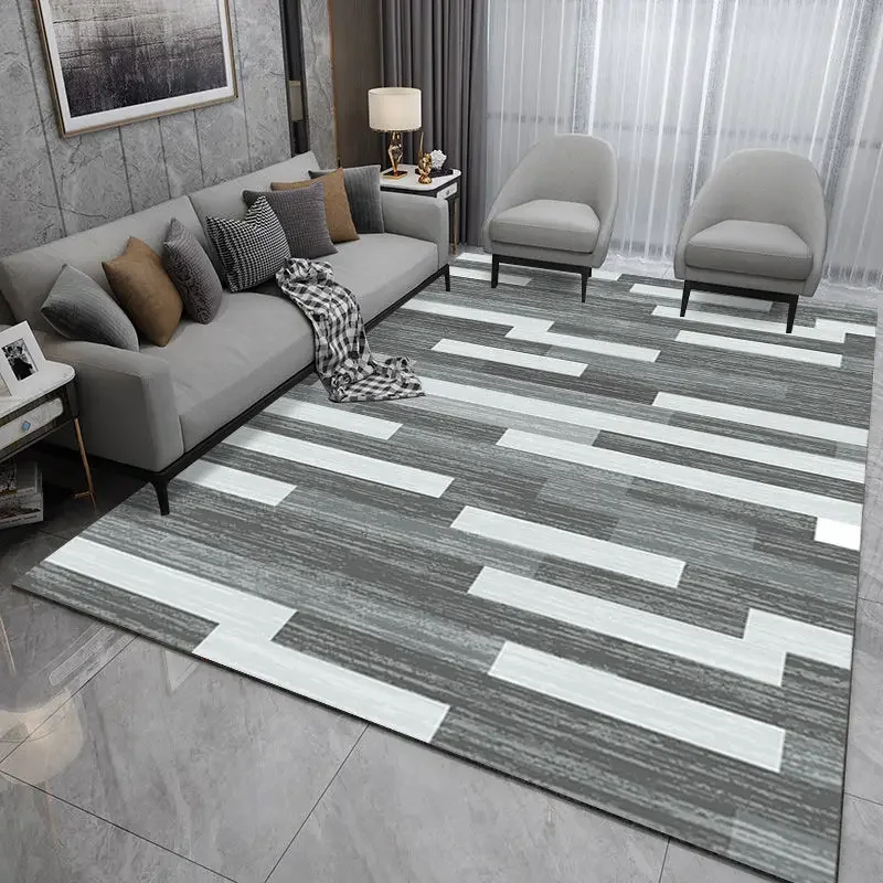Decorative Carpet Non Slip Carpet Coral Velvet Rug Modern Crystal Velvet Carpets For Living Room Washable Bath Mat Children's Bedroom Bedside Rug Kitchen Anti-slip Mat Decoration