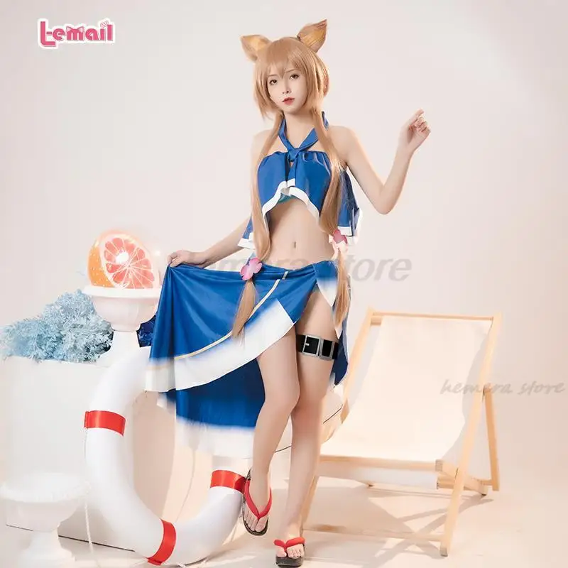 

Raphtalia Cosplay Costume The Rising of the Shield Hero Raphtalia Swimsuit Cosplay Costume Sexy Women Swimwear Full Set Hallowen