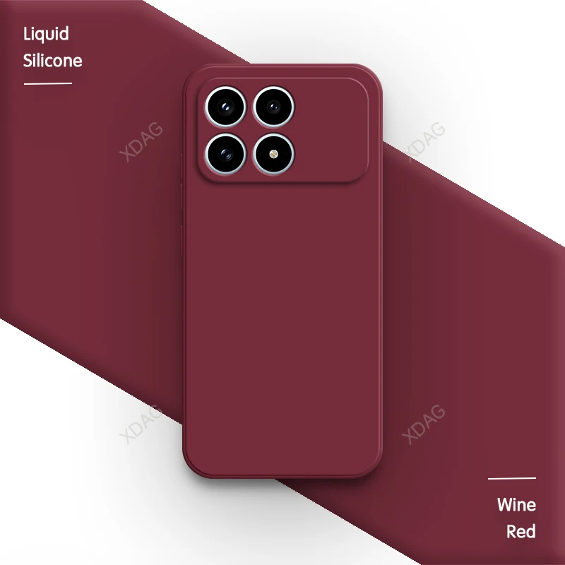 Premium Silicone Phone Case with Soft Internal Flocking - High-Quality Protective Back Cover