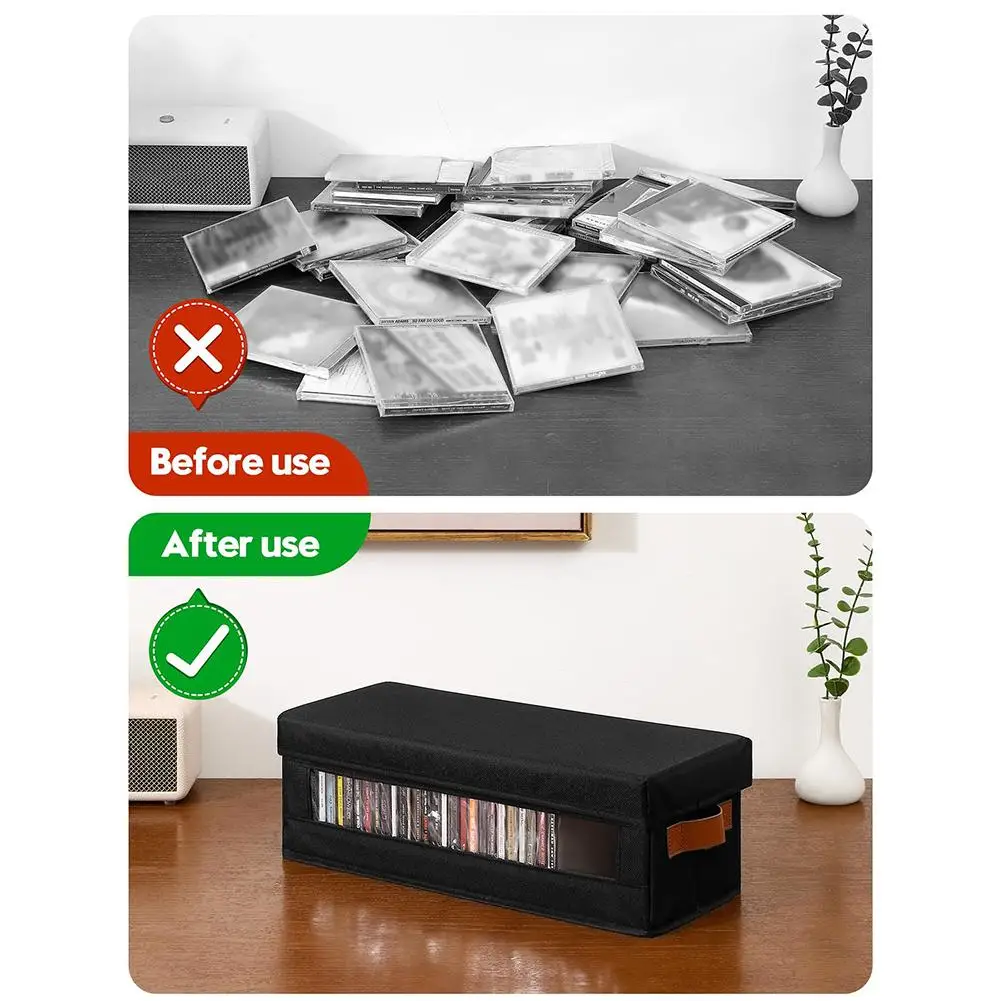 Portable Dvd Storage Case For Home Office And Car Organiser_voghion.com