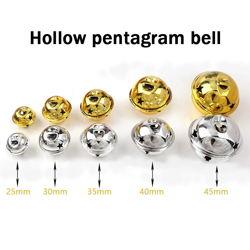 Christmas decorations jingle bells christmas bell 10pcs 25/30/40mm