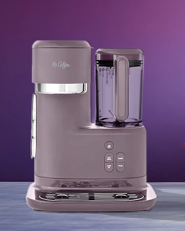 Description Picture 4 of item3-in-1 Single-Serve Iced and Hot Coffee/Tea Maker with Blender with Reusable Filter, Scoop, Recipe Book, 2 Tumblers,