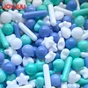 Ocean Ball PE Strip Shape Outdoor Sport Water Pool Wave Inflatable Stress Air Funny Toys for Kids Color Cognition 100pcs 2