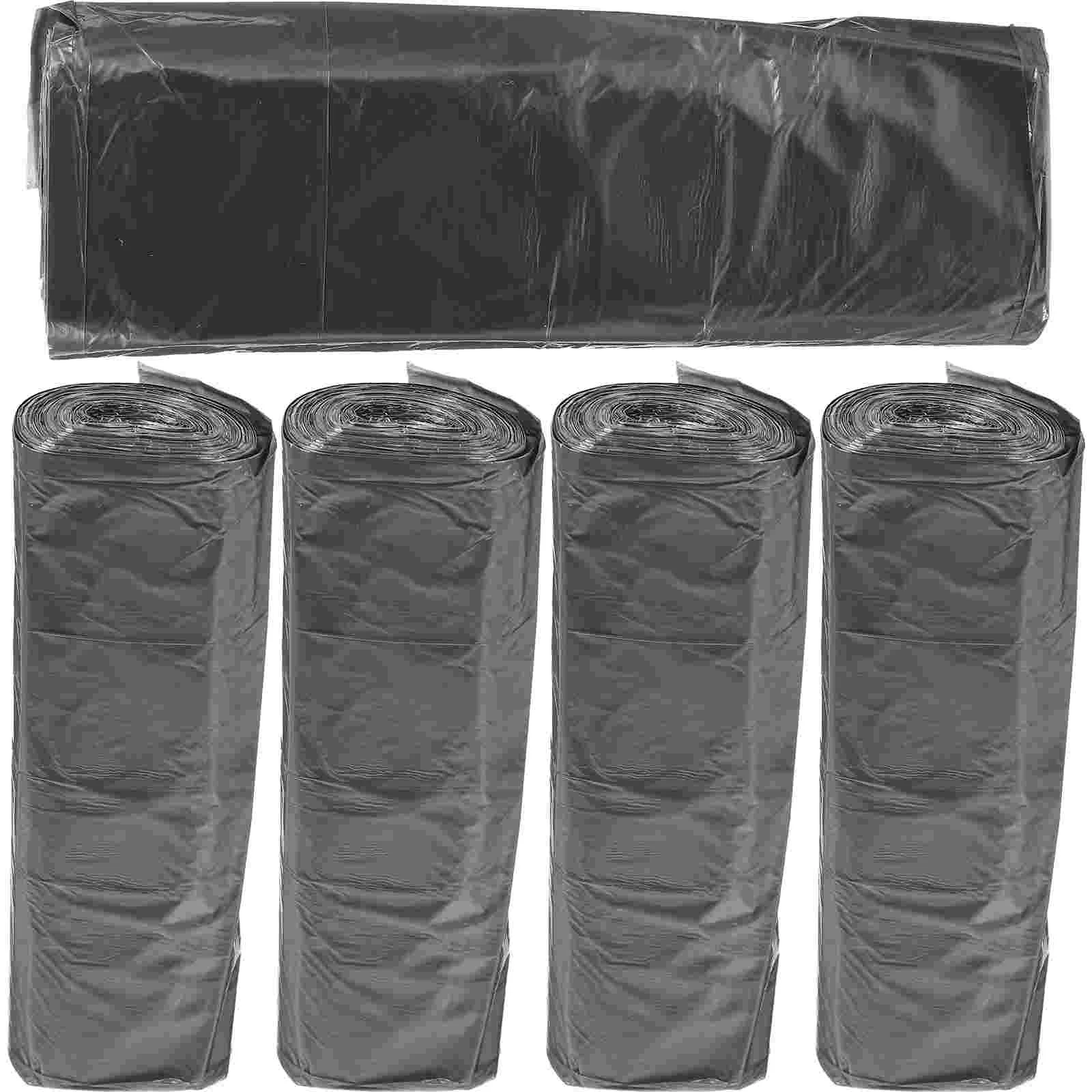 Small Trash Can Liners Bathroom Thick Garbage Bags Kitchen Disposable Dark Grey Bin