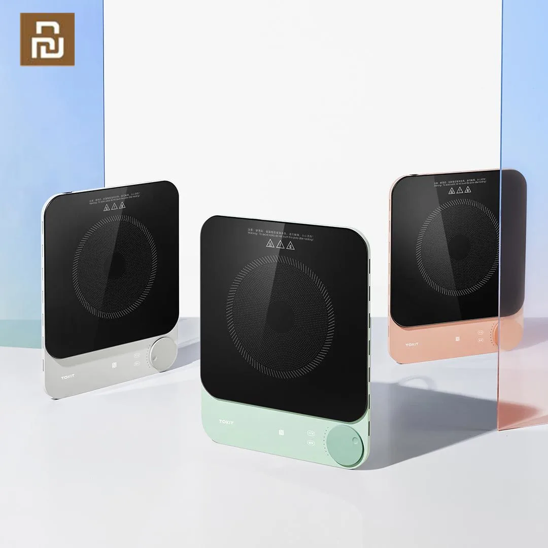 

Ультратонкая индукционная плита Youpin Tokit, домашняя электрическая плита, 100 Вт, индукционная плита с ультранизким энергопотреблением, 2100 Вт, вентилятор охлаждения ноутбука