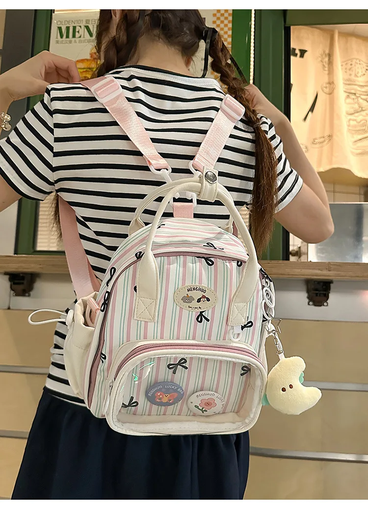 Kawaii Pastel Grid Harajuku Ita Tote Bag