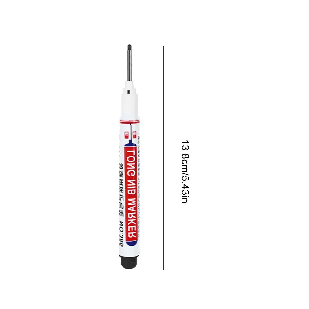 Waterproof Long Head Markers Deep Hole Pen Metal Carpenter