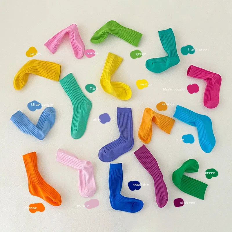 Рисунок 5 - 3 пары, Детские однотонные носки