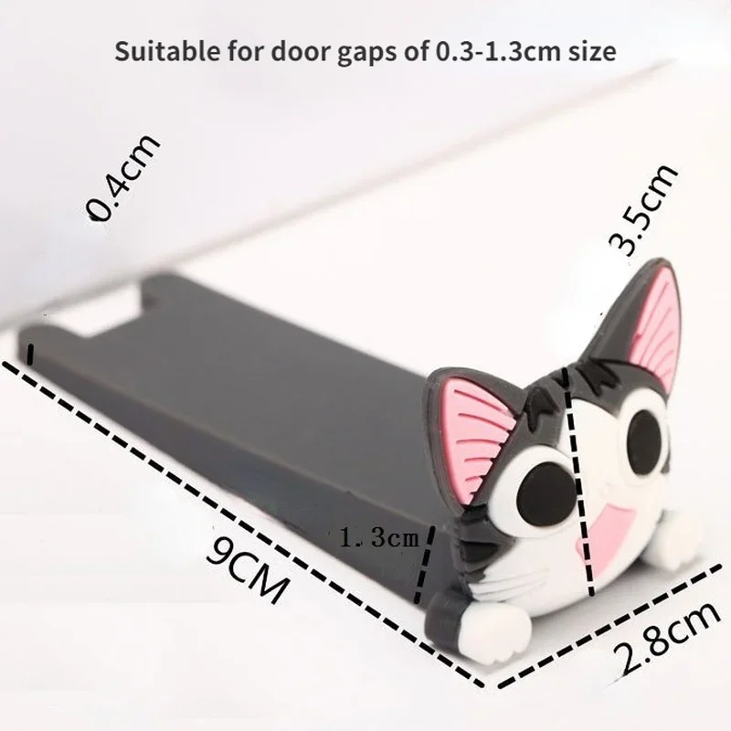 Door stopper silicone door stopper door stopper bumpers Baby safety protector cute cartoon silicone figure door stopper wedge door jam catcher block guard home office protectors