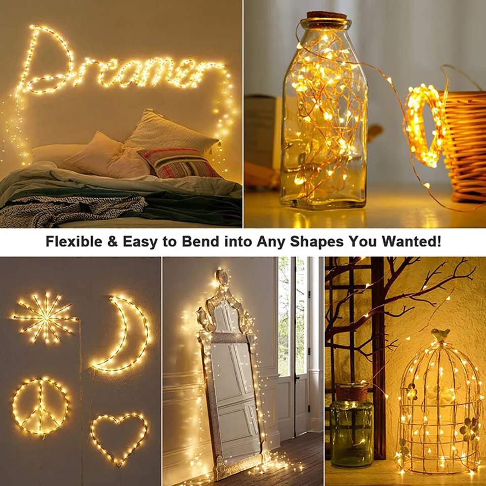 รูปสินค้า ไฟตกแต่งขวดไวน์ LED ลวดทองแดง สวยหรู