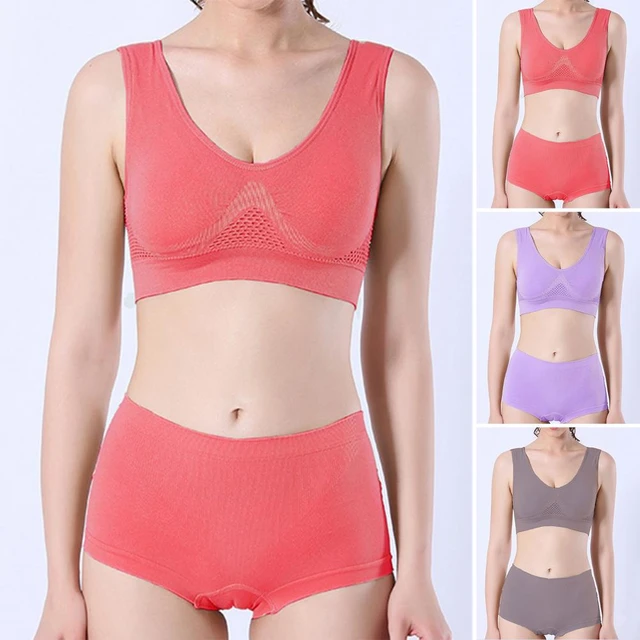 Bra Wanita Populer Bra Olahraga Siswa Wanita Bra Olahraga Warna Solid Memakai  Bra Empuk Anti Benturan - AliExpress