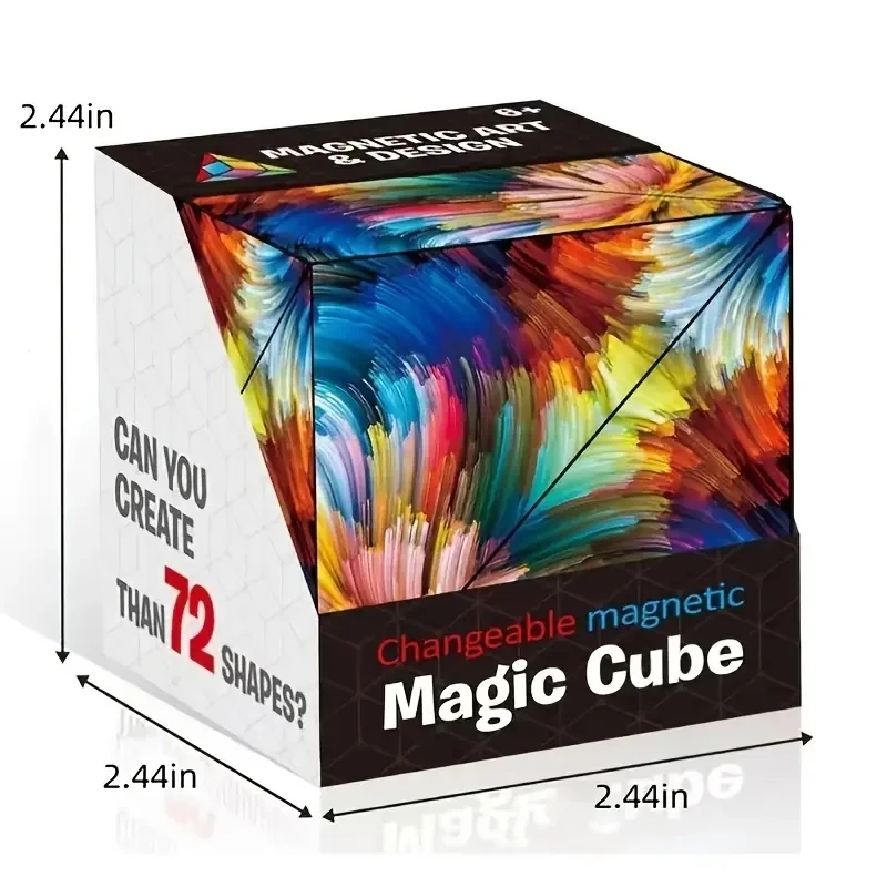 

Magnetic Magic Neo Cube Geometry Vertical Bulk Decompression Educational Toys Toy Deformation Puzzle