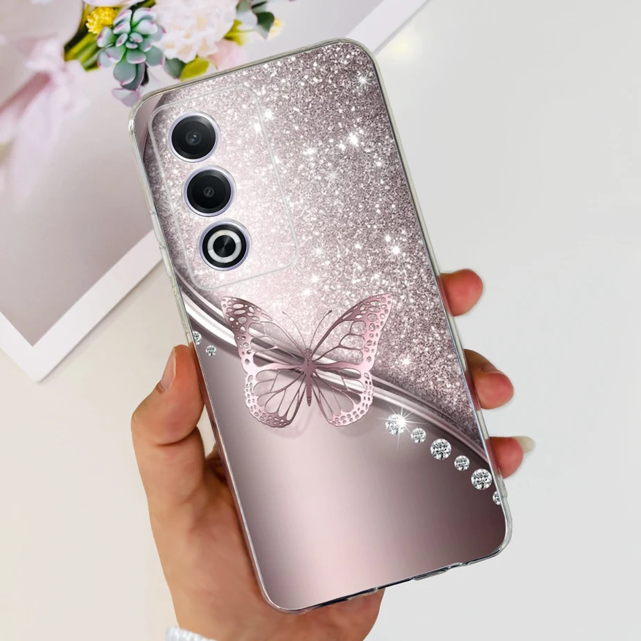 Luxury Flowers Painted Soft Silicone Phone Case - Elegant Bumper Cover