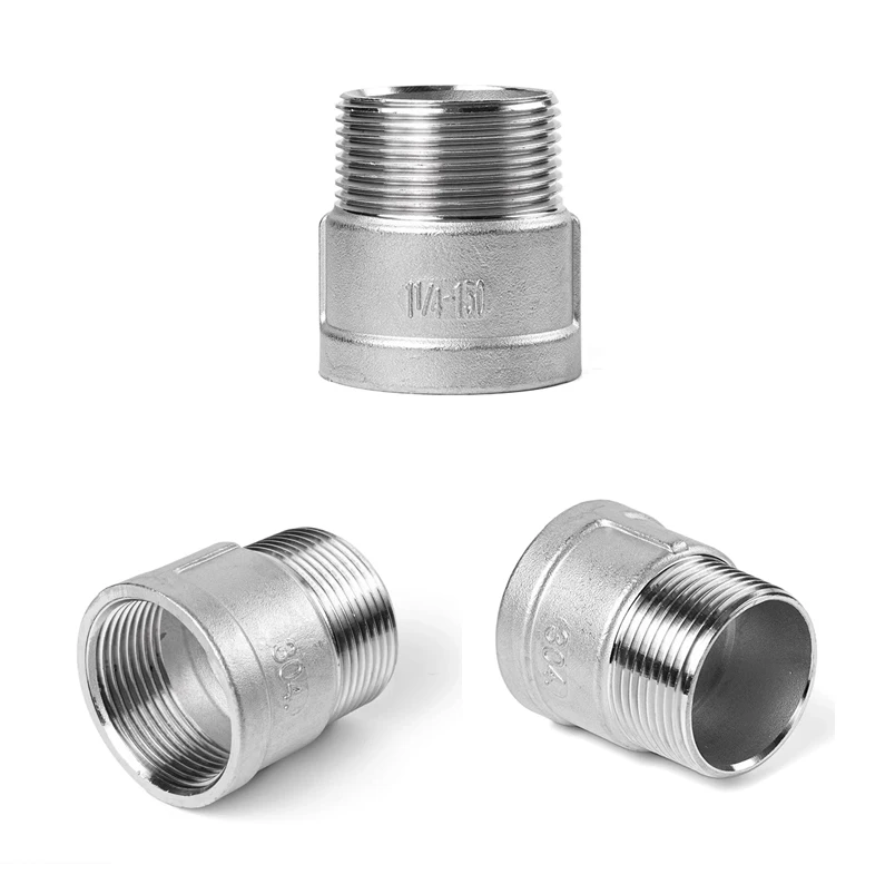 1pc 3/4" BSP Female 304 Stainless Steel 3 Way Corner Type Pipe 304  Stainless Steel 1PC 1/4" BSPT Female 5 Ways Corner Cross 304 Stainless Steel P