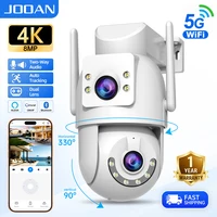 Jooan 4K 8MP HD Wifi PTZ caméra extérieure 5G Wifi double objectif caméras IP de sécurité 5X Zoom AI suivi ONVIF CCTV caméra de Surveillance 1