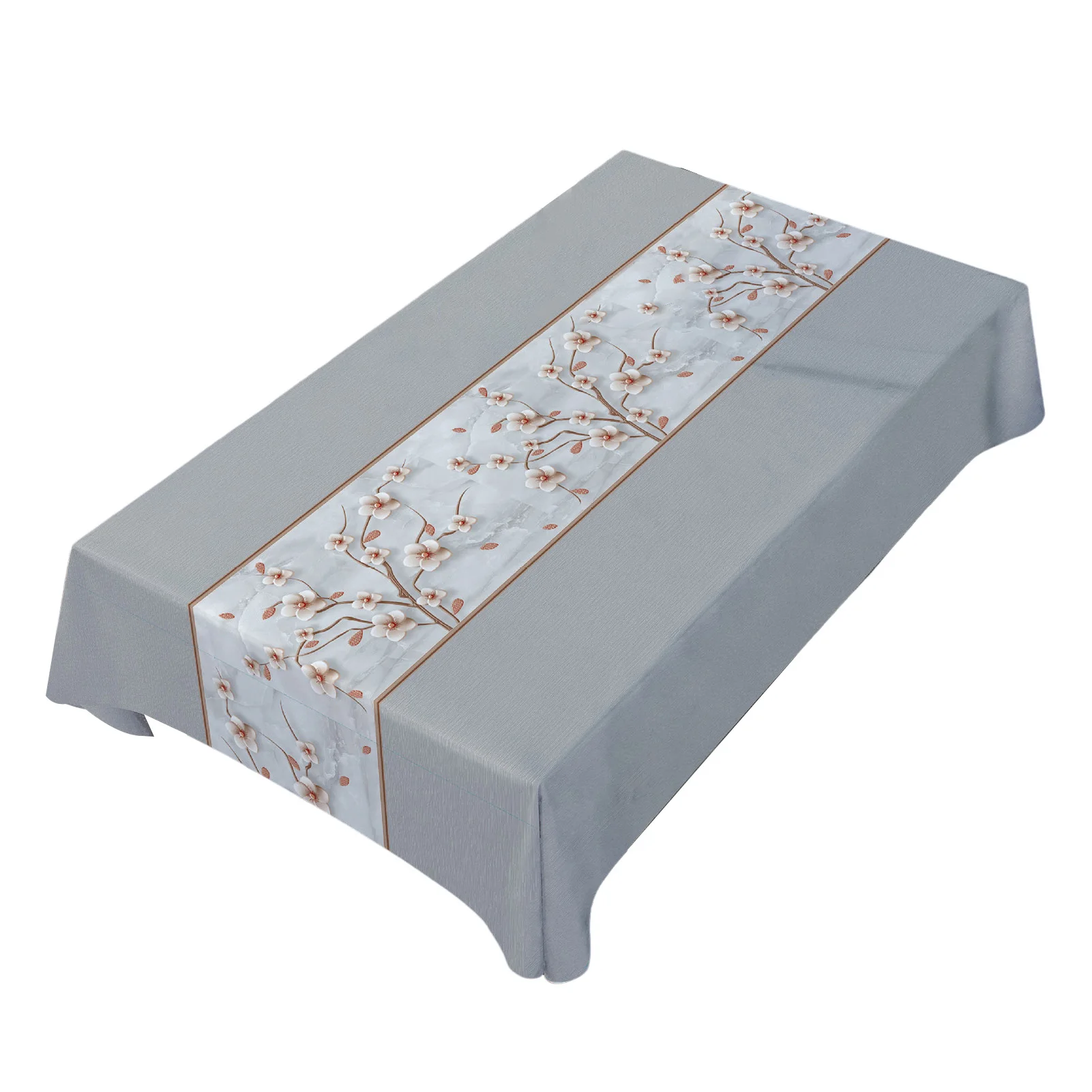 

Polyester Vinyl Thicken Tablecloth Cover Coffee Meeting Table Mat Pad for Kitchen Dining Party Banquet