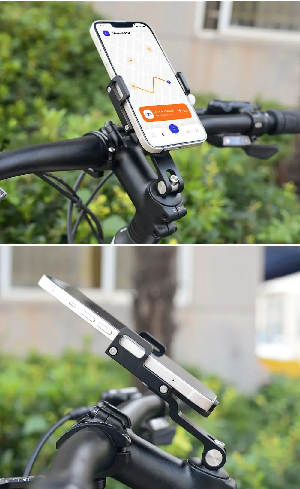ThinkRider MTB Phone Mount Stand Bicycle Holder 270° Rotatable Aluminum Adjustable Bike Phone Holder Non-slip