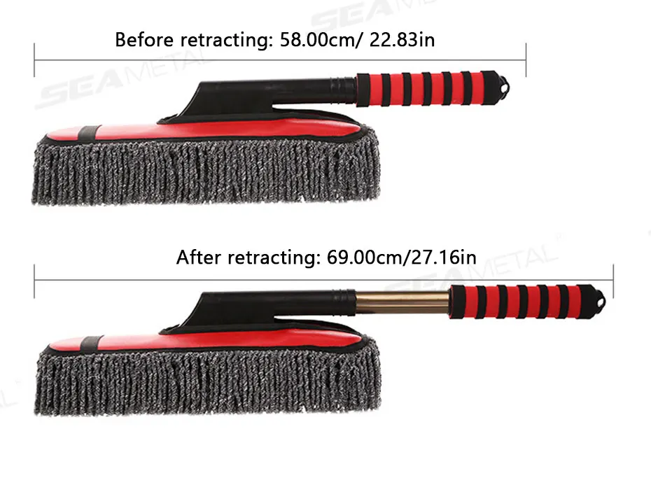 Ulosvedettävä moppi säilytyksessä käytön jälkeen