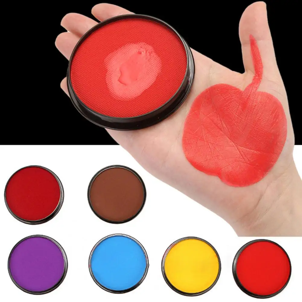 

Quick Dry 30g Useful Women Men Cosplay Party Face Body Pigment Multiple Colour Face Paint Pigment Long Lasting for Student