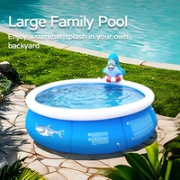 3DRound forme écart ancienne plus épaisse piscine gonflable ménage enfants seau de natation adulte famille grande piscine de couchage 1