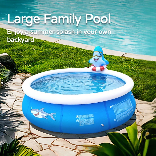 3DRound forme écart ancienne plus épaisse piscine gonflable ménage enfants seau de natation adulte famille grande piscine de couchage 1
