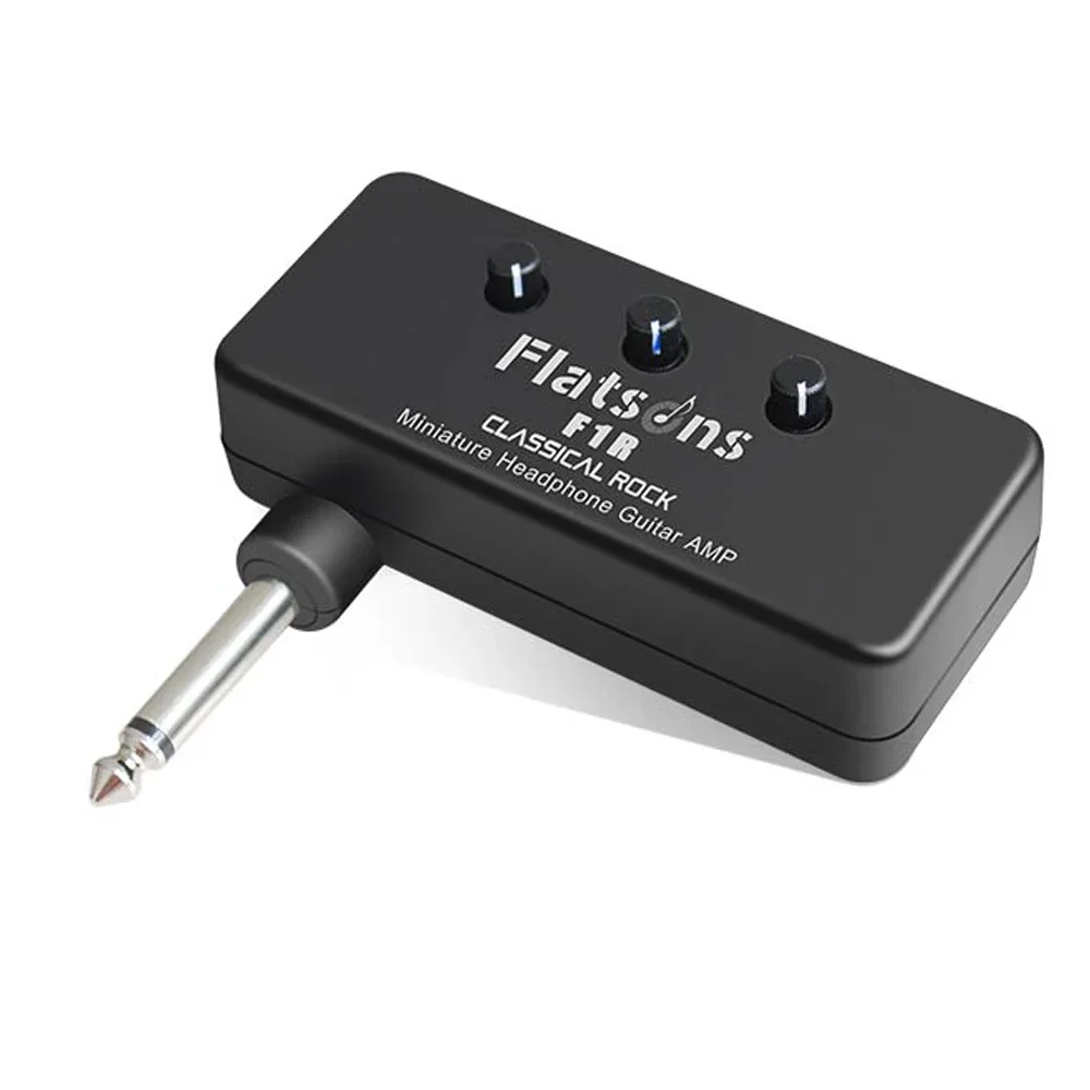 

Flatsons F1R Headphone Amp Mini Headphone Guitar Bass Amplifier Classical Rock with 3.5mm Headphone Jack AUX Input Plug-and-Play