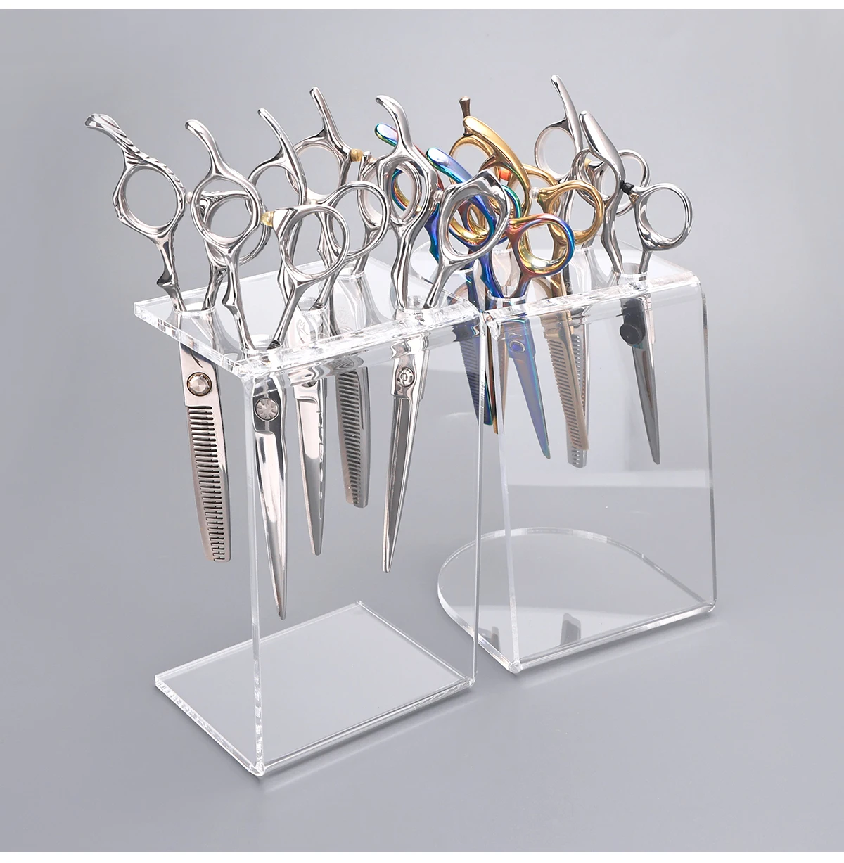 Friseur Scheren Lagerung Rack Acryl Organizer Friseur Schere Halter Professionelle Barbershop Zubehör Liefert – Detail 9
