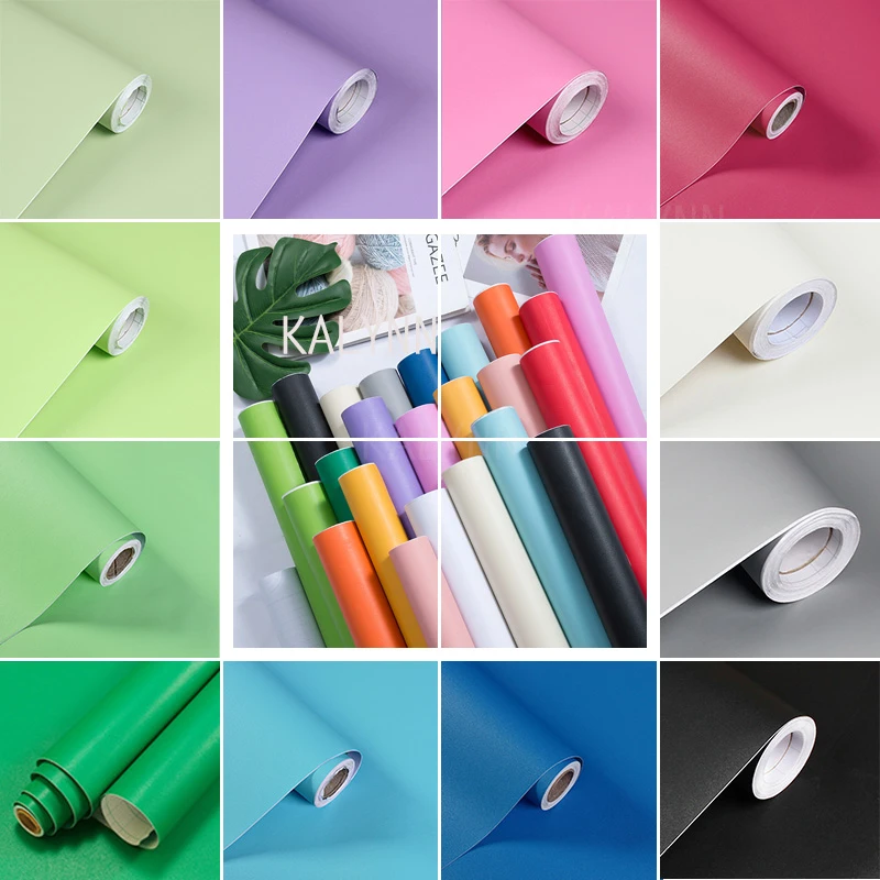 Matte Peel and Stick Wallpaper Solid Color Contact Paper SelfAdhesive