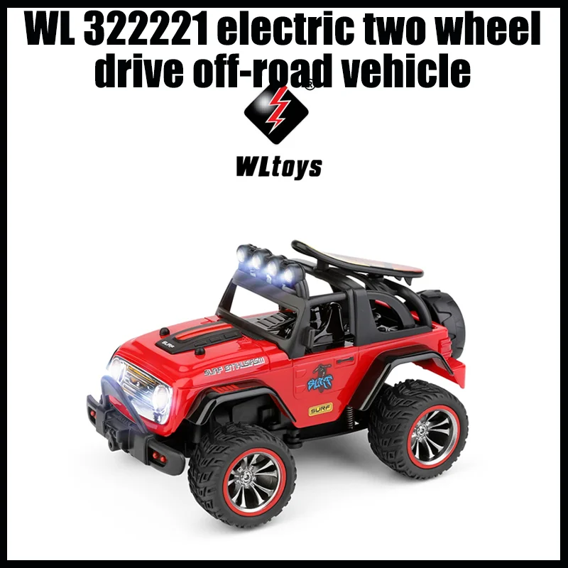 

Weili 322221 1:32 Electric Two Wheel Drive Off-road Vehicle 2.4g Remote Control With Light Racing Model Children's Toy