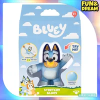 Genuine Kung Fu Hero Bluey Bluck Soft Glue Decompression Stretch Deformation Doll Children'S Toys Bluey Doll Birthday Present 1
