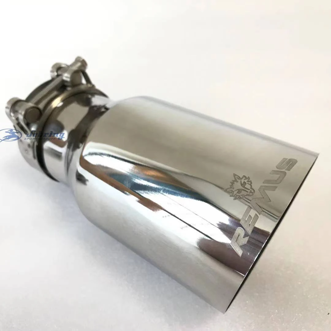 Stainless steel Automobile Exhaust Muffler Tip Slant Edge Universal