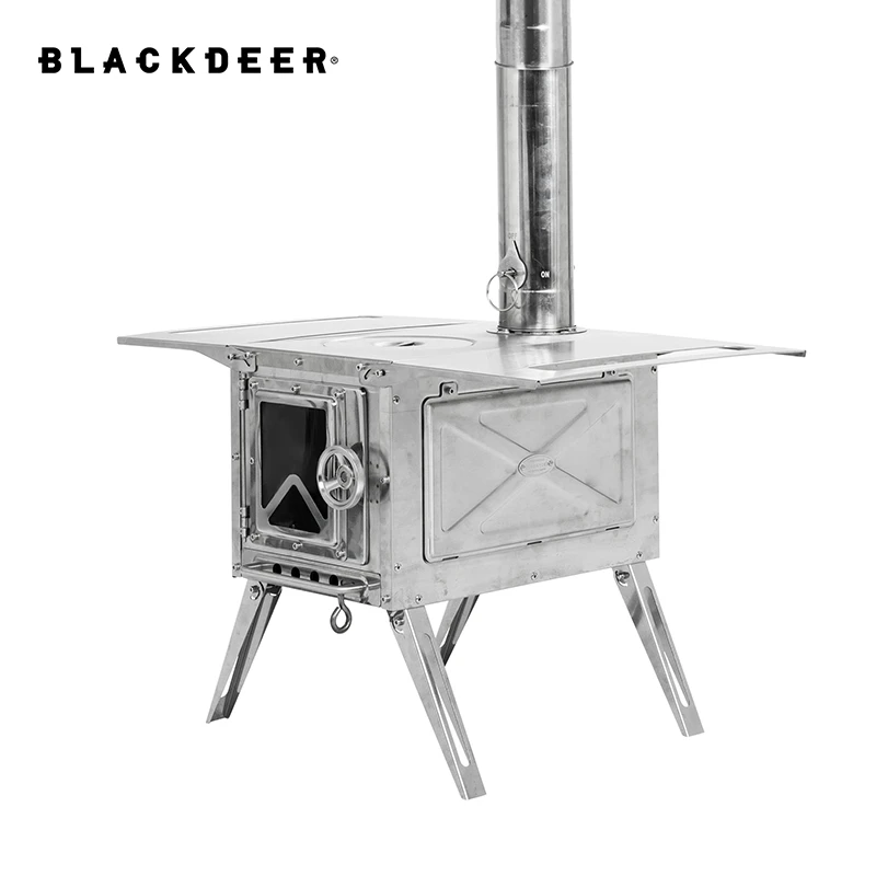 Outdoor Wood Stove Cooking Stainless Steel Wood Stove Portable Wood