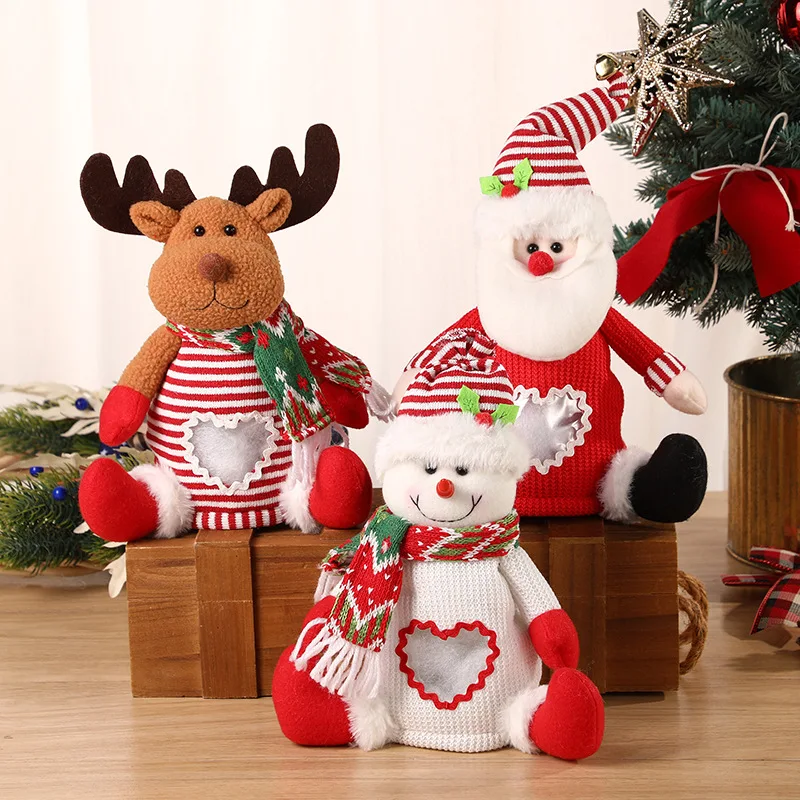 

Christmas elk Santa Claus snowman doll Christmas ambience decorative toys