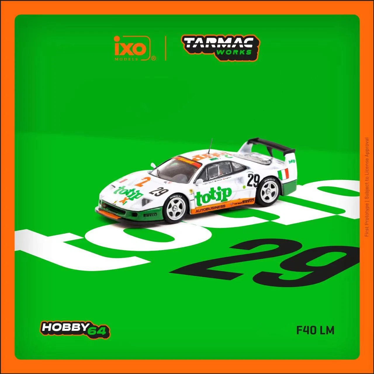 

TW In Stock 1:64 F40 LM 24h Of Le Mans 1994 Diecast Diorama Car Model Collection Miniature Carros Tarmac Works