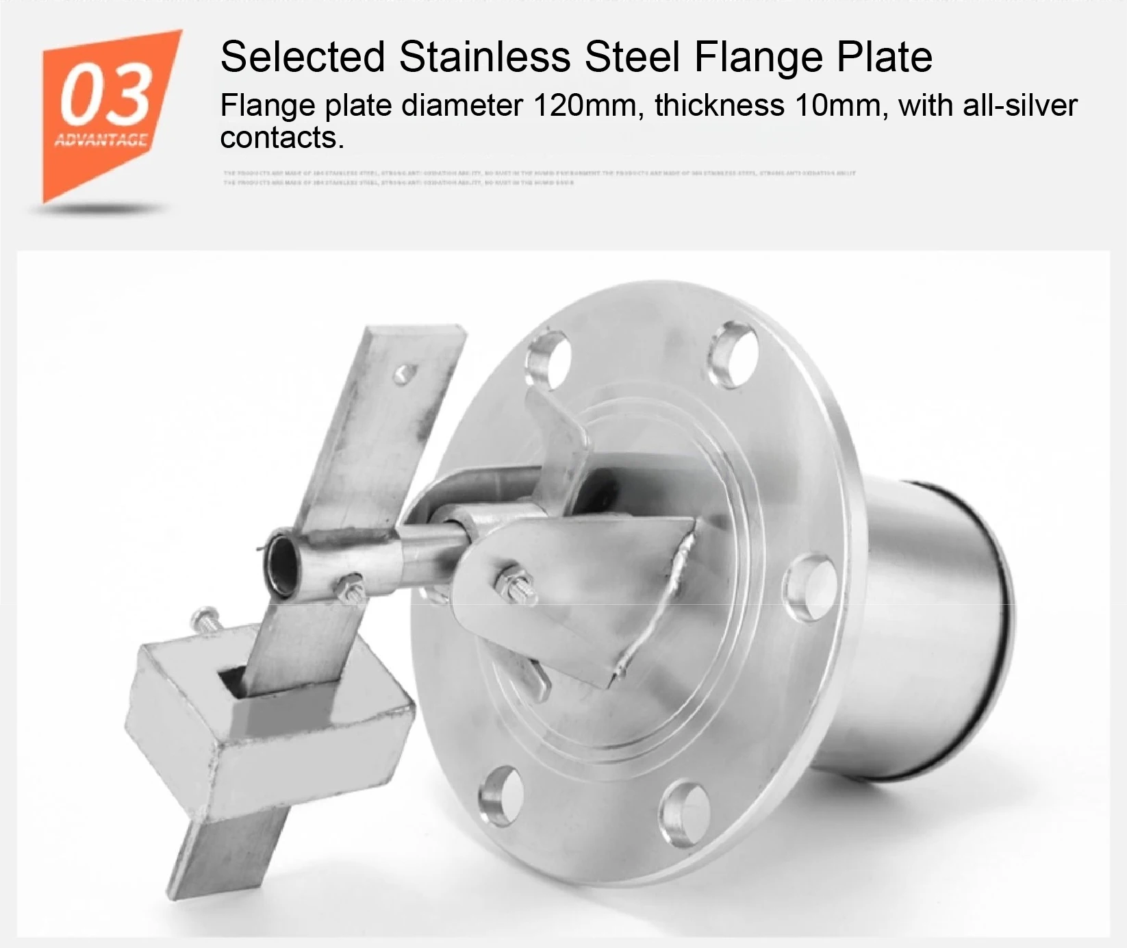UQK 304/316 Stainless Steel Magnetic Float Level Switch Side Mounted Flange Liqu